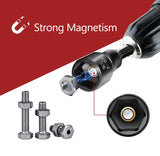 PANOVOS 12Pcs Magnetic Nut Driver Set,Impact Power Hex Nut Driver Drill Bit Master Kit, SAE & Metric, 1/4-Inch Quick-Change| Cr-V Steel PANOVOS