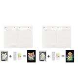 MaiYiYi 2 PCS Dog Notebook Diamond Painting Kit Cute Dog Diary Book Diamond Art Pet Dog Notepad Diamond Painting by Numbers for Study Home Office Art Drawing (20X14 CM) MaiYiYi