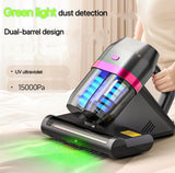 Bed Vacuum Cleaner, Mattress Vacuum Cleaner with UV & Ultrasonic, 15KPa Suction Handheld Bed Vacuum with High-Heating Technology, Deep Cleans Beds, Pillows, Sofas, Pet Hair, 500W Generic