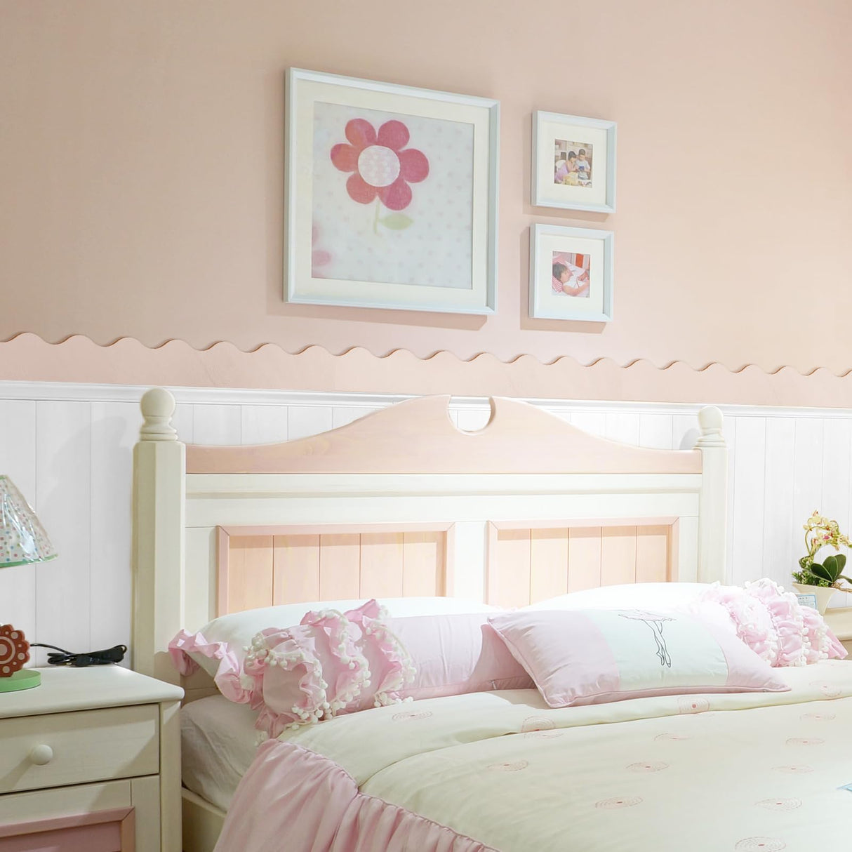 Threehoney Unfinished Scalloped Decorative Wood Trim Scalloped Edge Decorative Wood Molding Cute DIY Moulding Trim for Home Wall Cabinet Shelf and Window Door(6 Pack,15.75 x 1.57 Inch) Threehoney