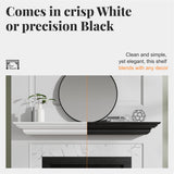 Pearl Mantels ARYB60618 Clean, Sophisticated Premium Grade A MDF Mantel Shelf, 60" L x 10" D x 5" H, Crisp White Paint, The Perfect Compliment to Your Hearth and Home Pearl Mantels