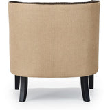 Tommy Hilfiger Dorset Leather Club Chair, Brass Nailhead Accent Trim, High Back Reading Armchair, Traditional Living Room Furniture, Chesterfield Brown Tommy Hilfiger