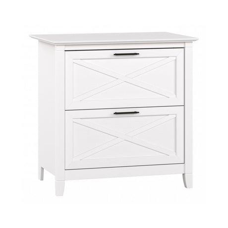 Bush Furniture Key West Lateral File Cabinet, Modern Farmhouse 2 Drawer File Cabinet for Home Office Bush Furniture