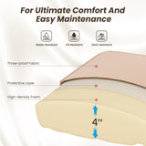 Soohow Half-Moon Patio Conversation Set, 7 Piece Outdoor Sectional Furniture Set with Cushions, Wicker Patio Conversation Set Outdoor Sectional Sofa, All-Weather for Garden, Backyard and Poolside Soohow