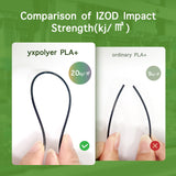 YXPOLYER PLA Plus Filament Food-Grade pla+ PLA Plus 3D Printing Filament 1.75 mm 1kg 2.2lbs with Reusable PC Spool, Modified 3D Printer Filament for Most FDM 3D Printers yxpolyer