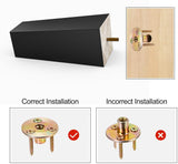 SHANJUE Black Sofa Legs-Furniture Legs 6 inch,Square Couch Legs Pack of 4- Wood Furniture feet,Sofa Replacement Parts,Wooden Chair Legs,for Furniture or DIY Projects SHANJUE
