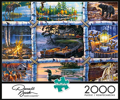 Buffalo Games - Darrell Bush - North Country - 2000 Piece Jigsaw Puzzle for Adults Challenging Puzzle Perfect for Game Nights - 2000 Piece Finished Size is 38.50 x 26.50 - WoodArtSupply