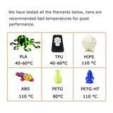 HICTOP PEI Sheet PEI Spring Steel 235x235 and Magnetic Build Plate with Adhesive PEI Bed for Ender-3 Pro/Neo, Ender-3 V2/Neo，Ender-3/Neo 3D Printers HICTOP