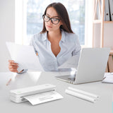 JADENS US Letter Size Quick-Dry Thermal Printer Paper 8.5''x11'', 4 Rolls, Compatible with Gloryang & JADENS PD-A4 Portable Printer JADENS