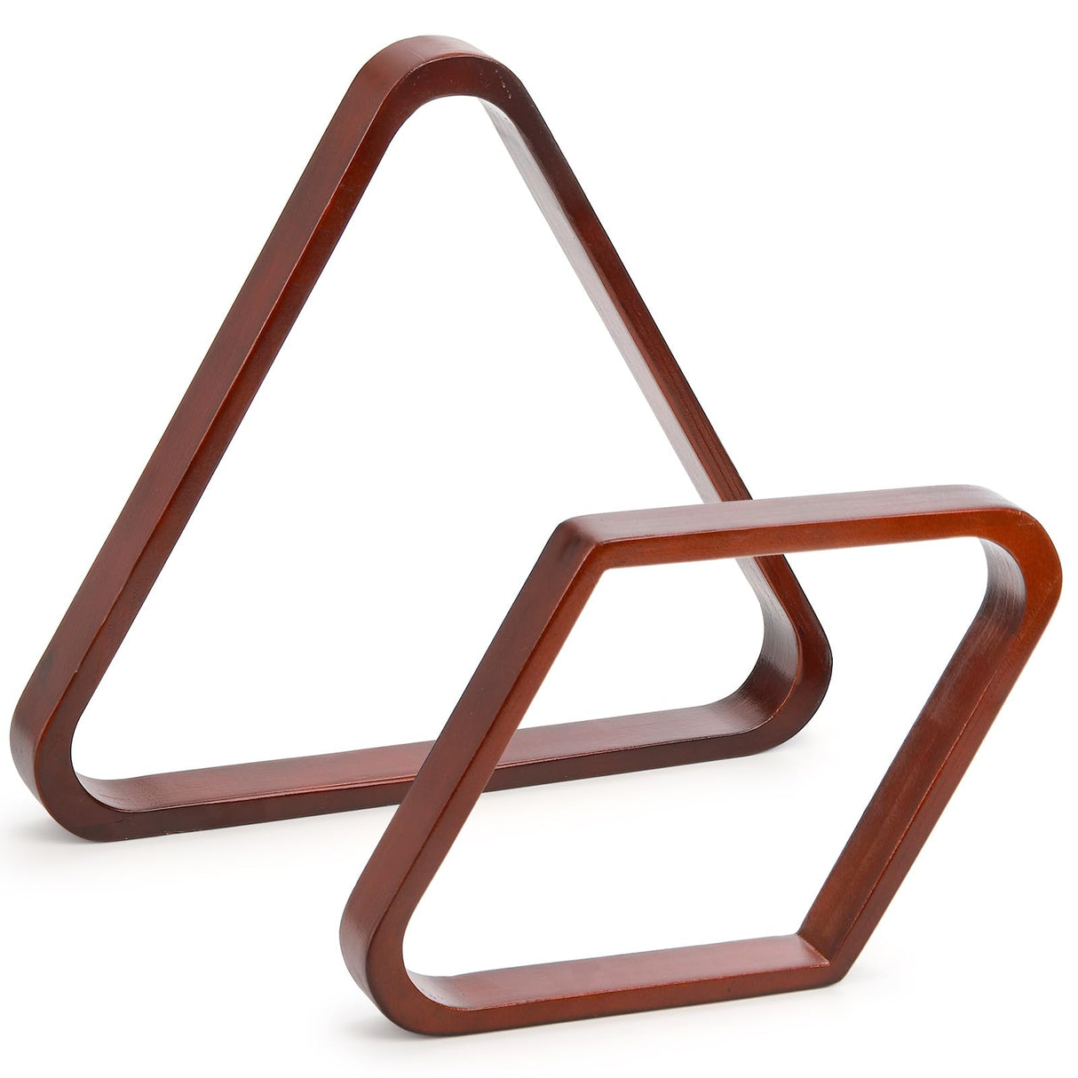 TOPZEA Set of 2 Wooden Billiard Ball Racks, Vintage Solid Wood 8-Ball Triangle Ball Rack 9-Ball Diamond Rack Set Table Pool Balls Racks for Standard TOPZEA