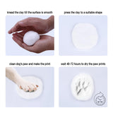 Favonuovy Pet Paw Print Kit with Picture Frame Shadow Box 5x7 for Dogs and Cats Pet Clay Paw Print Impression Kit Keepsake Pet Loss Memorial Sympathy and Remembrance Gifts for Dog Lovers Favonuovy