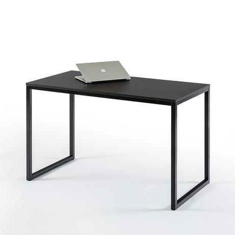 ZINUS Jennifer 47 Inch Black Frame, Computer Workstation, Office Desk, Easy Assembly, Deep Espresso Zinus