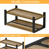 BON AUGURE Industrial Coffee Table, Wood Metal Coffee Tables for Living Room, Farmhouse Rectangle Center Tables, Modern Living Room Table (Vintage Oak, 43 Inch) BON AUGURE