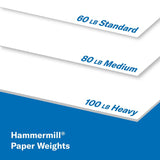 Hammermill Cardstock, Premium Color Copy, 80 lb, 8.5 x 11 - 1 Pack (250 Sheets) - 100 Bright, Made in the USA Card Stock Hammermill