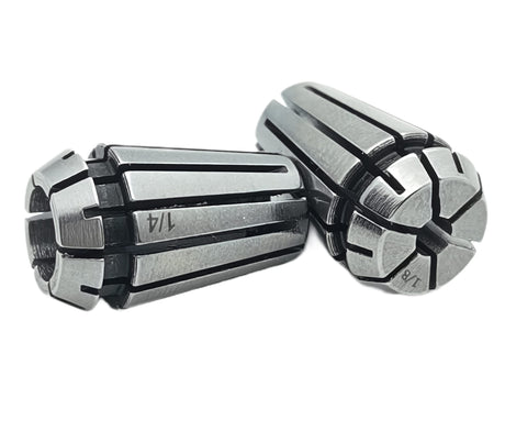 F.L.S Spring Collet, Er11 Spring Collet Set, 1/8" and 1/4" ER11 Collet Chuck for CNC Engraving Machine & Milling Lathe Tool (ER11 1/8"+ 1/4") F.L.S