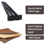 Midcentury Nesting Coffee Table Set of 2, Mid Century Modern Walnut Wood Oval Coffee Tables for Living Room, Compact Coffee Table and Side Table Set for Sofa Bedside Office Balcony or Small Spaces suruim