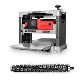 FindBuyTool 13" Benchtop Wood Thickness Planer with Helical Cutterhead, 120V 15-AMP 20000RPM Power Electric Motor Infeeding Worktable for Woodworking FIND BUY TOOL