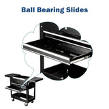 Happytools Happytool Rolling Tool Cart, Lockable Tool Chest Mechanic w/Storage Drawers & Wheels, Tool Box Organizers on Wheels for Black Happytools