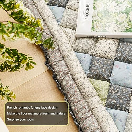 Cotton Cover Futon Mattress for Back Pain,Japanese Traditional Shikibuton Bed Tatami Sleeping Pad,Foldable Roll Up Tatami Mattress Pad,Traditional Japanese Roll Up Bed,27.56x70.87in Floor Mattress KnvsS
