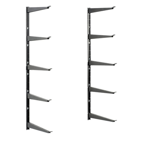 Heavy Duty Lumber Storage Rack by Delta Cycle, Holds Up to 800 lbs - Easy to Install Wood Storage Rack with Fully Adjustable Arms - Steel Construction Storage Solution for Garage, Basement & Pantry Delta Cycle & Home