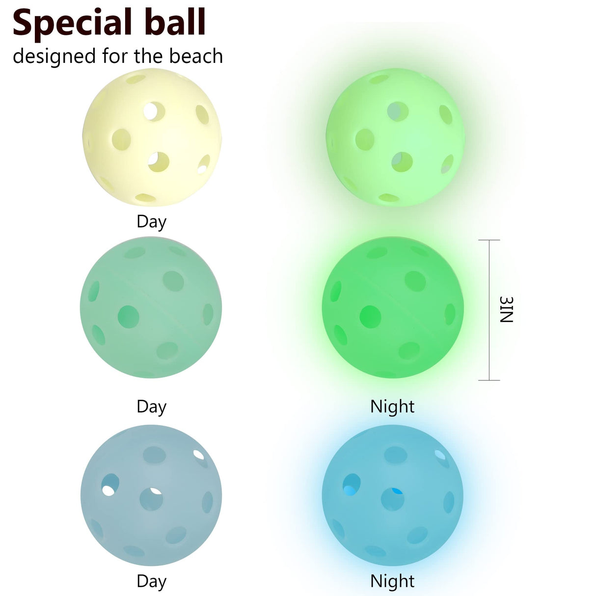 Juegoal Outdoor Toss Game Glow in Dark with Noctilucent 12 Buckets & 6 Balls, Throwing Game for Beach, Camping, Lawn and Backyard Juegoal