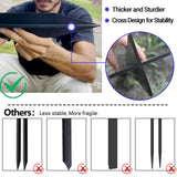 CKLT 2-Pack Fence Post Repair Kit Heavy Duty 32in Fence Post Anchor Thickened 13 Stainless Steel Screw-Connected Sturdy Fence Mender for Repairing Tilted and Broken Wooden Fence Post CKLT