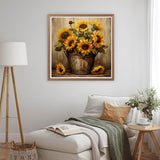 MOMDEDP Sunflowers Diamond Painting Kits for Adults,5D Sunflower Flowers Diamond Art Kits for Beginners,DIY Full Drill Diamond Gem Art with Painting Kits for Home Wall Decor 12 x 12 Inch MOMDEDP