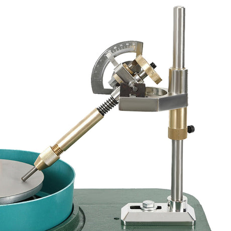 Gem Faceting Machine, 180W 110V Jewelry Gem Faceting Polisher Machine Flat Grinder Lapidary Cutter Polisher, 2800RPM Gemstone Grinding Maker for Carving Jade Stone Wood Gold Crafts GOSHET