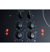 GE Profile PP9830DRBB 30 inch Built-In Downdraft Electric Cooktop - Black GE PROFILE