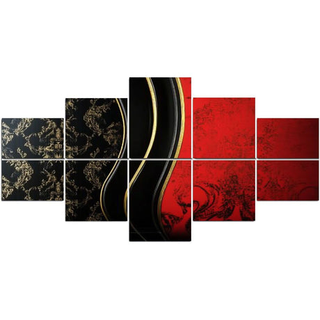 10 Pack Acoustic Panels Red black Luxury Acoustical Soundproof Wall Panels Sound Absorbing Panel Reduce Room Echo Reverberation Acoustic Treatment AT5ZR4PD