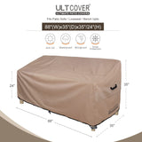 ULTCOVER Patio Furniture Sofa Cover 88W x 35D x 35H inch Waterproof Outdoor 3-Seater Couch Cover ULTCOVER