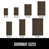 GORILLA GRIP Traffic Guard Door Mat, 72x48, Heavy Duty Welcome Mats, Commercial Office Space Doormat, Waterproof, Fade Resistant, Strong Rubber Backing, Low Profile, Shoe and Boot Scraper, Brown GORILLA GRIP