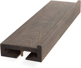 Rustic State Smith Wall Mounted Wood Floating Wine Bottle Rack with Glassware Holder Stemware Shelf Storage Organizer - Home, Kitchen, Dining Room Bar Décor - Walnut Rustic State