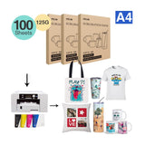 PYD Life Sublimation Paper 8.2 x 11.5 Inch A4 Size,100 Sheets,Heat Transfer Paper for Sublimation Blanks Mugs Tumblers Water Bottles T-shirt Bags Use Sublimation Ink 125 g PYD Life