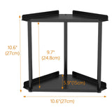 Jesginboo 2 Tier Bathroom Counter Organizer, Vanity Organizer Corner Shelf, Skincare, Makeup Countertop Organizers, Kitchen, Bathroom Counter Storage, Black Jesginboo