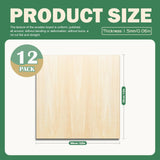 12 Pack 12"x12"Basswood Sheets 1/16",1.5mm Basswood for Laser Cutting,Craft Wood,Unfinished Wood,1.5mm Plywood for Laser Cutting,Wood for Laser Cutting and Engraving,1/16 Plywood for Laser Cutting QSJQllo