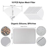 Resin 3D Printer Accessories Kit, Including Cleaning Silicone pad and Stainless Steel Funnel, Maintenance Tool Knife, Tweezers, Funnel, Scissors, Trimming Knife, 3D printer tool kit (Resin Tools Kit) Mintion