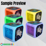 INNOSUB USA Sublimation Blanks Led Clock – LED Color Changing Digital Alarm Clock for Sublimation Printing Comes with 3 Pcs Insert Aluminum of 3.11x3.11 Personalized Sublimation Clock, DIY Photo INNOSUB