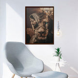 UPABLUNSO Diamond Painting Kit for Adults Jesus Lion Cross Religion Diamond Art Painting by Number Kits Gem Art Wall Home Decor 12x16 inch UPABLUNSO