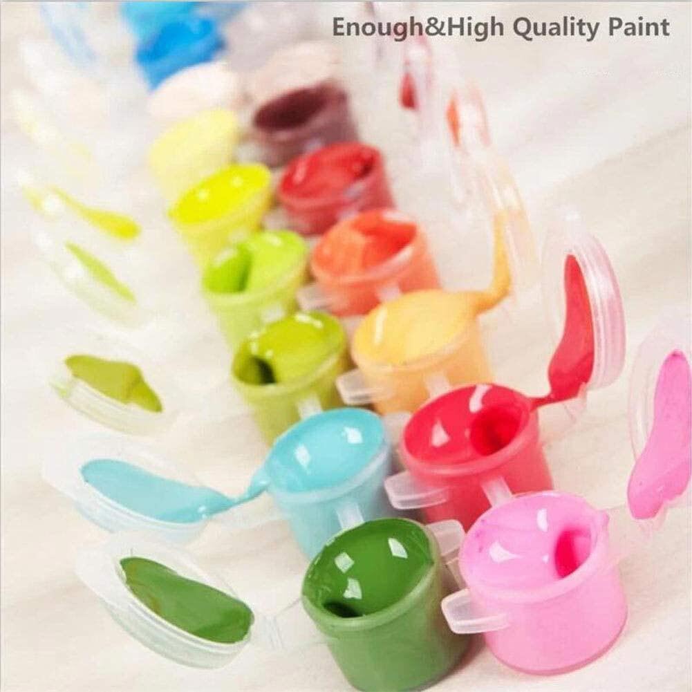 Balloon Paint by Numbers Kit for Adults, Car Paint by Number for Adults Beginner on Canvas, Ideal Gift Choice for Birthday and Festival, DIY Acrylic Paints for Wall Decor 16x20inch Clendo