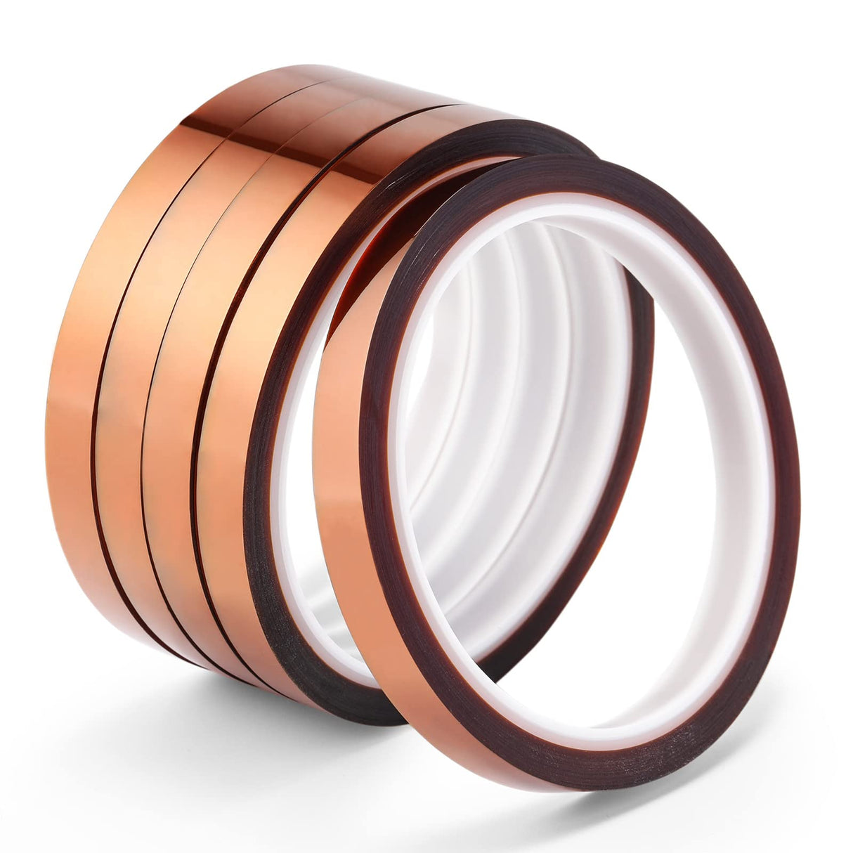 OFFNOVA 5 Rolls Heat Resistant Tape 0.4 inch x 108 ft High Temperature No Residue Heat Transfer Tape Up to 300¡æ(572¨H) for Tumbler Sublimation Print and Heat Transfer Vinyl OFFNOVA