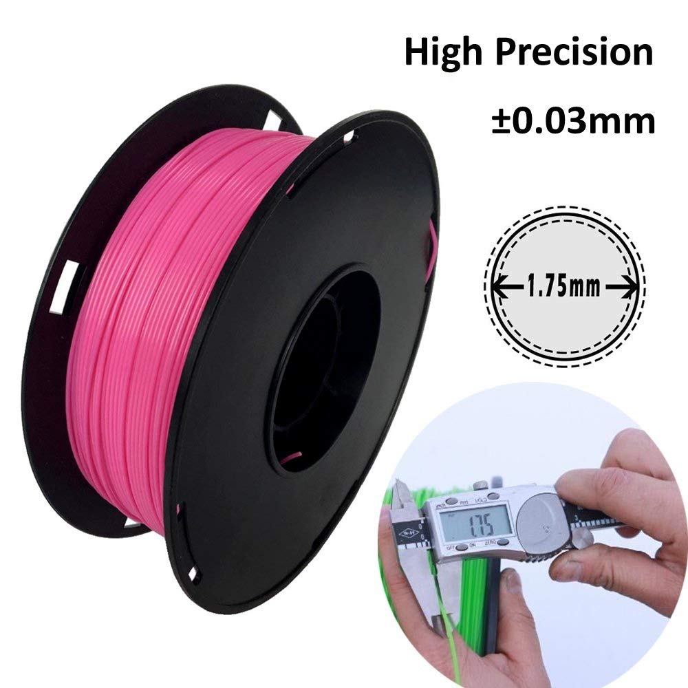 NOVAMAKER ABS Filament 1.75mm, Pink ABS 3D Printer Filament, 1kg Spool(2.2lbs), Dimensional Accuracy +/- 0.03mm, Fit FDM 3D Printer and 3D Pen NovaMaker