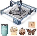 SCULPFUN S9 Laser Engraver, 90W Laser Cutter, with Eye Protection, High-precision Wood Engraver Cutting Machine, for Wood Jewelry DIY Design Model Nameplate Puzzle, 16.14x16.34in Engraving (5W) SCULPFUN