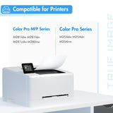 TRUE IMAGE Compatible Toner Cartridge Replacement for HP 202A CF500A 202X Color Laserjet Pro MFP M281fdw M281cdw M254dw M281fdn M254dn M254nw M281 M254 Toner Printer Ink (BK/C/Y/M, 5-Pack) TRUE IMAGE