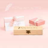 Personalized Wooden Pregnancy Test Keepsake Box,Sinseike Custom Name Baby Annouced Box (Personalized) Sinseike