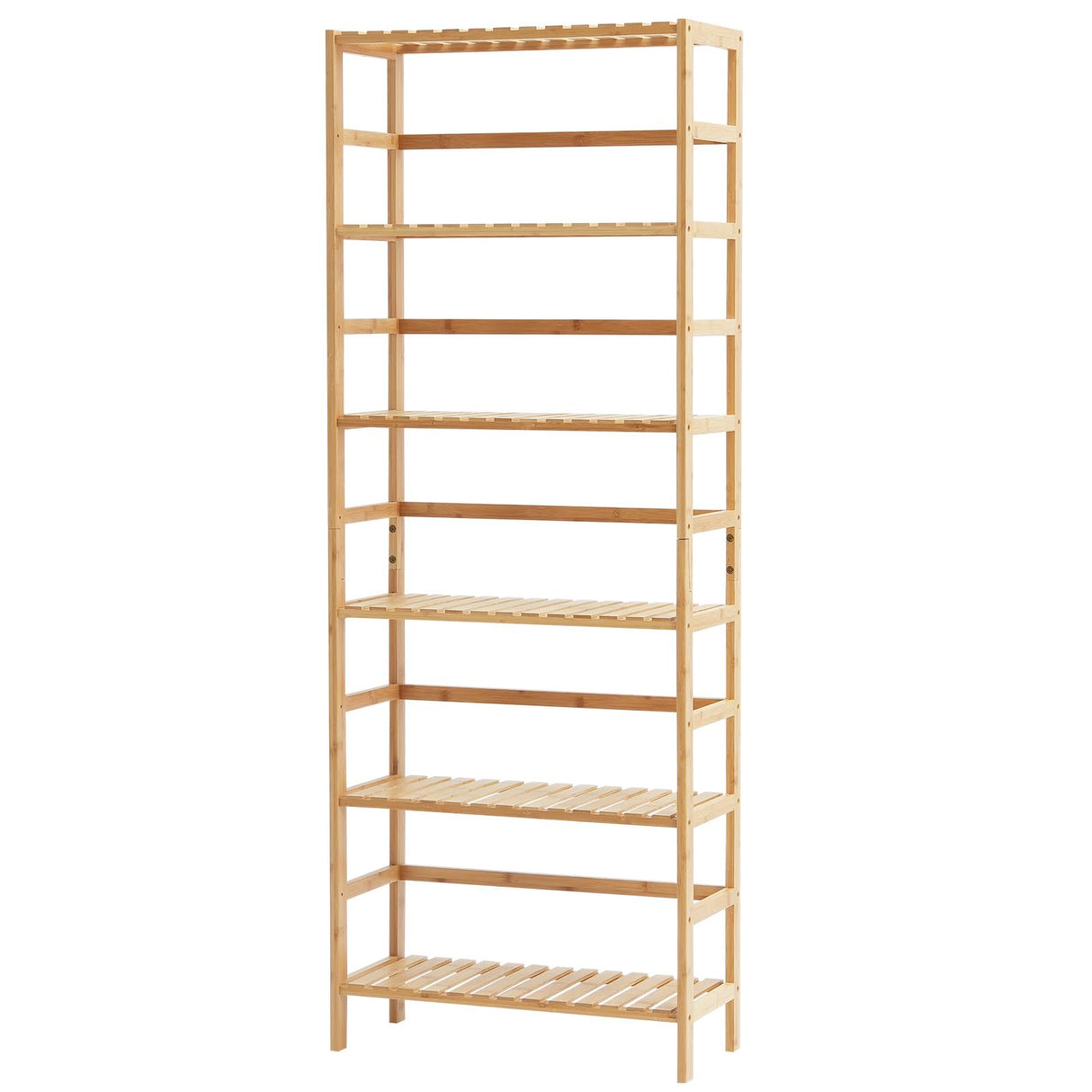 VEVOR 6-Tier Bamboo Shelf, Open Wood Bookshelf, Display Storage Rack Organizer, Freestanding Flower Plant Stand, Multifunctional Bamboo Bookshelf Ideal for Bathroom, Bedroom, Office, Study, Natural VEVOR
