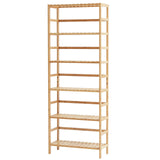 VEVOR 6-Tier Bamboo Shelf, Open Wood Bookshelf, Display Storage Rack Organizer, Freestanding Flower Plant Stand, Multifunctional Bamboo Bookshelf Ideal for Bathroom, Bedroom, Office, Study, Natural VEVOR