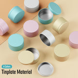 MeiGlow 6oz Macaron-Color Candle Tins 12PCS, Empty Matte Candle Jars Candle Containers with Lids, Wicks, Stickers, Wicks Holder for DIY Candle Making MeiGlow