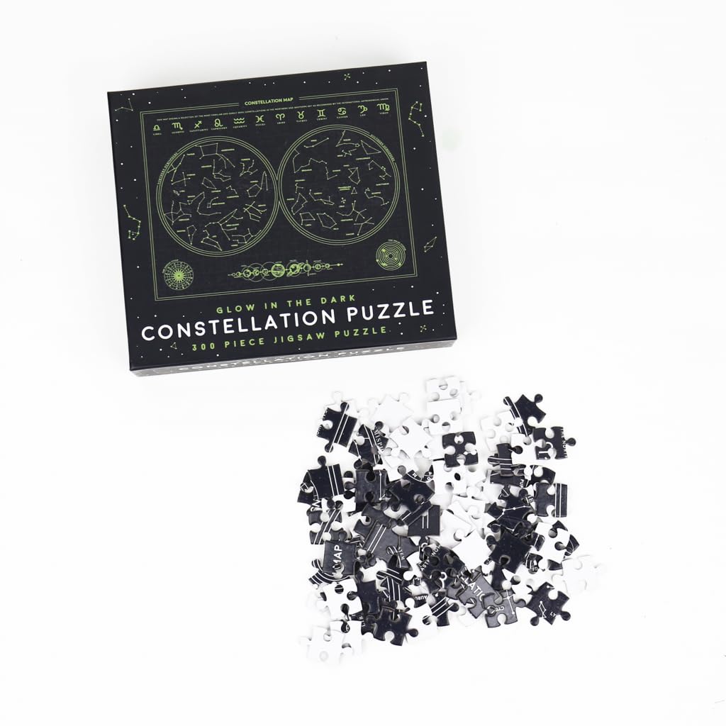 Gift Republic Glow in The Dark Constellation Jigsaw Puzzle 300 pcs 30x40 cm Rectangular Gift Republic