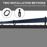 COWVIE Gazebo Replacement Netting Screen, 10' x 12' Universal Gazebo 4-Panel Mosquito Sidewalls with Double Zippers for Outdoor Patio (Only Netting) COWVIE